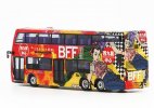 1:120 Red NO.102 Diecast ADL Enviro 500 Double Decker Bus Model