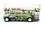 Medium Size Kids Red / Green / Blue Double Deck Tour Bus Toy