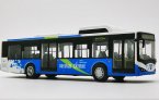 1:64 Scale Blue Diecast BYD 12M Battery Electric City Bus Model