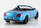 White / Blue 1:38 Diecast Bentley Continental Supersports Toy