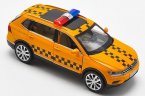 Kids 1:32 Scale Yellow Police Diecast VW Tiguan L SUV Toy