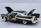 1:18 Black / Blue MotorMax Diecast 1958 Plymouth FURY Model