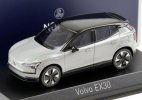 Silver / Yellow 1:43 Scale NOREV Diecast 2025 Volvo EX30 Model