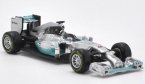 1:43 Silver Bburago Diecast Mercedes Benz F1 Model