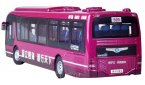 Red / Purple 1:43 Scale Die-Cast Yangtse Bus Model