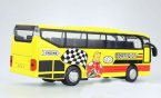 Pull-Back Function Kids Red / Blue /Yellow Die-Cast Tour Bus Toy