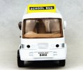 1:50 Scale Pull-back Function White Kids School Bus Toy