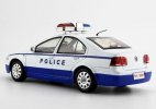 1:18 Scale Blue-White Police Diecast 2004 VW Bora Model