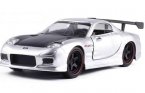 1:32 Scale JADA Silver Kids Diecast 1993 Mazda RX-7 Toy