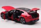 1:18 Scale Red / Gray Diecast 2020 Xpeng P7 Car Model