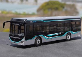 Black-Silver 1:42 Scale Diecast Higer AZURE City Bus Model