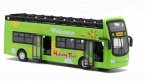 Kids 1:32 Red / Yellow / Green Sightseeing Double Decker Bus Toy