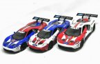 Red / Blue / White 1:32 Scale Kids Diecast Ford GT Toy