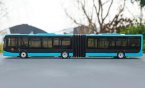 Blue 1:42 Scale Diecast Scania Articulated BRT Bus Model