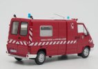 Red 1:43 Scale IXO Fire Dept Diecast Renault Master Van Model