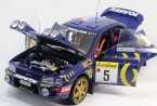 1:18 Scale Blue Sunstar1995 WRC Diecast Subaru IMPREZA Model