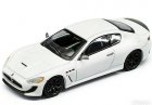 White 1:64 Scale Diecast Maserati GranTurismo Model