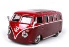 1:32 Scale Red / Golden Bburago Diecast VW Van Samba Model