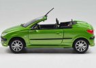 Red / Green 1:24 Scale Welly Diecast Peugeot 206 CC Model