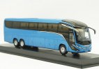 White / Blue Diecast Marcopolo G8 Paradiso 1200 Coach Bus Model