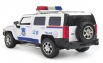 Kids 1:24 Scale White / Black Police Diecast Hummer H3 Toy