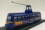 Blue 1:87 Scale Atlas Railcoach Brush 1937 Tram Model