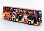 Red 1:43 Scale Diecast Foton AUV Double Decker Bus Model