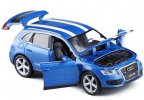 White / Black / Blue Kids 1:32 Scale Diecast Audi Q5 Toy