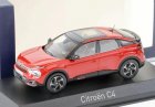 Red / Silver 1:43 Scale NOREV Diecast 2010 Citroen C4 Model