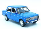 1:32 Scale Kids Black / White / Blue Diecast Lada Car Toy