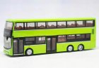 1:110 Scale Green Diecast Singapore Double Decker Bus Model