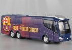 Purple Barcelona F.C. Painting Kids Diecast Coach Bus Toy