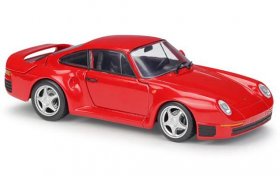 1:24 Scale Welly Red / White Diecast Porsche 959 Model