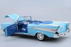 Blue 1:18 MotorMax Diecast 1957 Chevrolet Bel Air Model