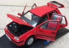 Red / Blue 1:18 Scale Diecast 2004 VW Golf IV Model