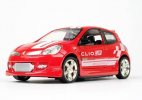 Red / Yellow 1:32 Scale Kids Diecast Renault Clio Toy