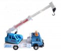 Kids White-Blue Pull-Back Function Crane Toy