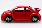 1:36 Silver / Black / Red / Blue Diecast VW New Beetle RSI Toy