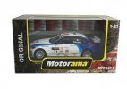 1:43 Blue-White Motorama Diecast BMW 320si WTCC Model