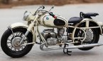 Handmade White Medium Scale Vintage Tinplate 1967 BMW R60-2