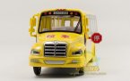 Kids Bright Yellow Chinese Style Die-Cast School Bus Toy