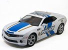 White 1:18 Scale Police Maisto Diecast Chevrolet Camaro SS