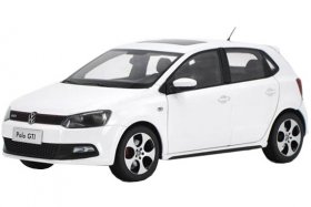 1:18 Scale White Diecast VW Polo GTI Model