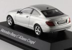 White / Silver 1:43 Diecast Mercedes Benz C-Class Coupe Model