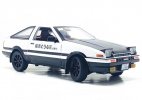 1:20 Scale Black-White Kids Diecast Toyota AE86 Car Toy