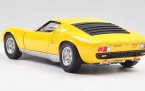 Yellow / Orange 1:18 Welly Diecast 1971 Lamborghini Miura SV