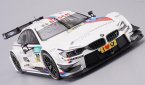 1:18 Scale NO.100 White Diecast 2016 BMW M4 DTM Model