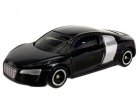 Black 1:62 Scale NO.6 Tomy Tomica Kids Diecast Audi R8 Toy