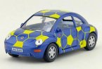 1:32 Scale Yellow / Blue / Red Kids Diecast VW Beetle Toy