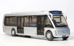 1:36 Scale Silver Chinese FAW Coach Bus Model